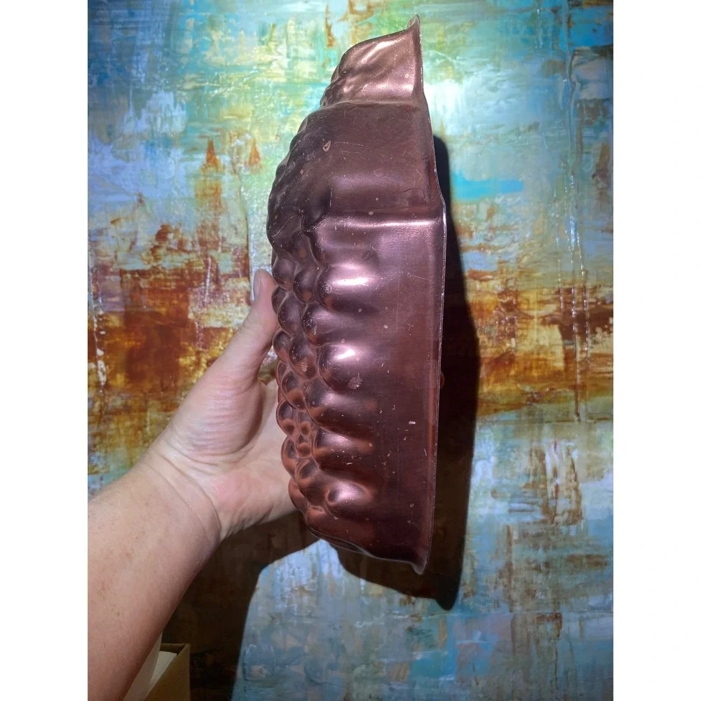 Vintage Copper Grape Cluster Gelatin Cake Mold Wall Hanging Kitchen Decor